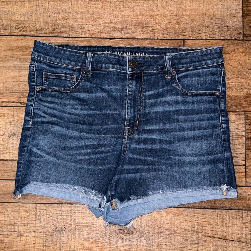 American Eagle Jean Shorts - Hi-Rise Shortie - Size 18